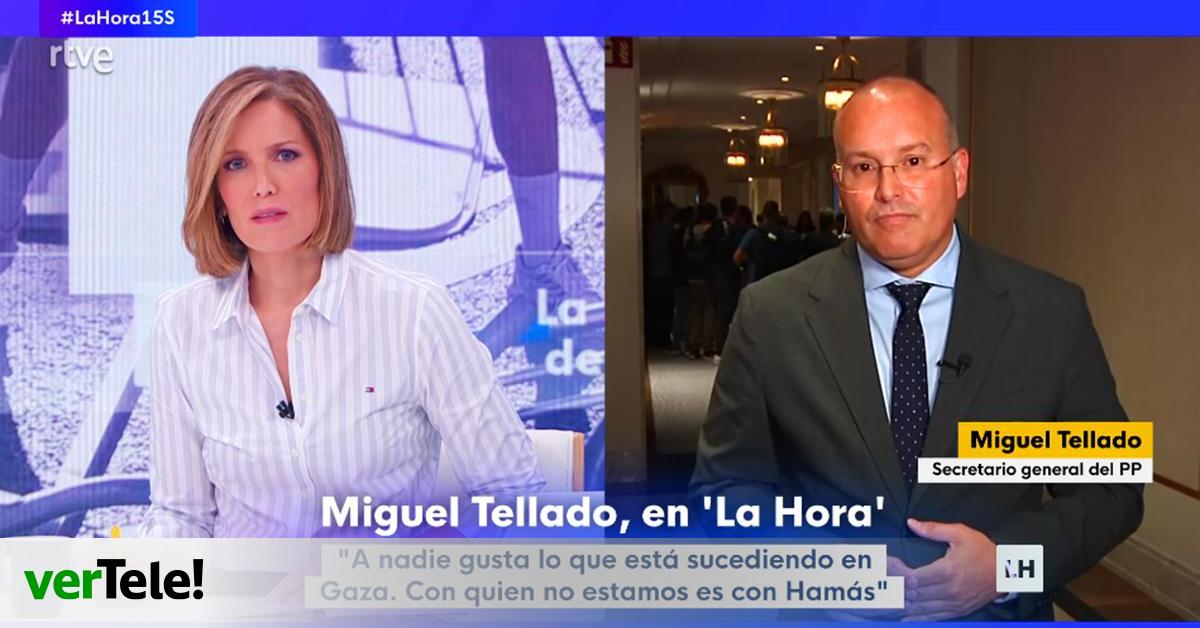 RTVE
Tellado, contra Intxaurrondo tras hablar en RTVE de la posición del PP sobre Gaza: “Su pregunta es tremendamente irresponsable”