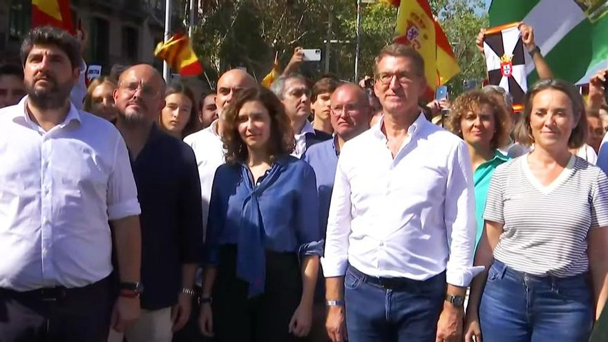 Críticas a Telemadrid por emitir un especial de la manifestación de Barcelona contra la amnistía