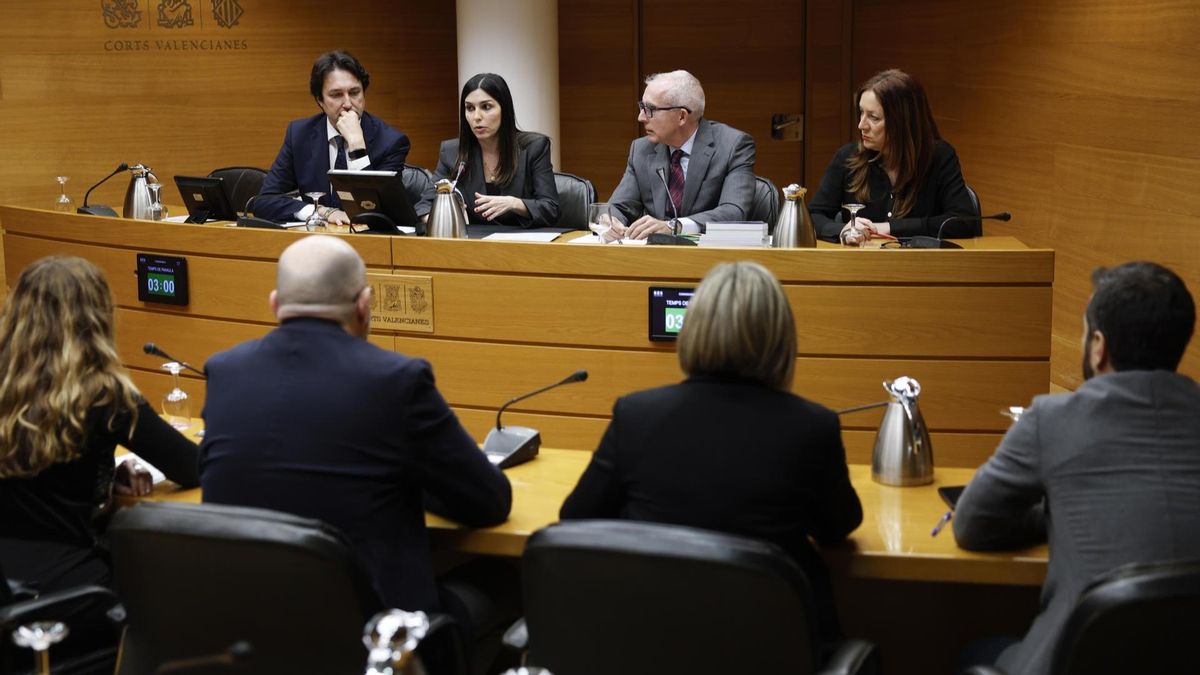 Imagen de archivo de la comisión de investigación de las Corts sobre la DANA durante la constitución de la misma.