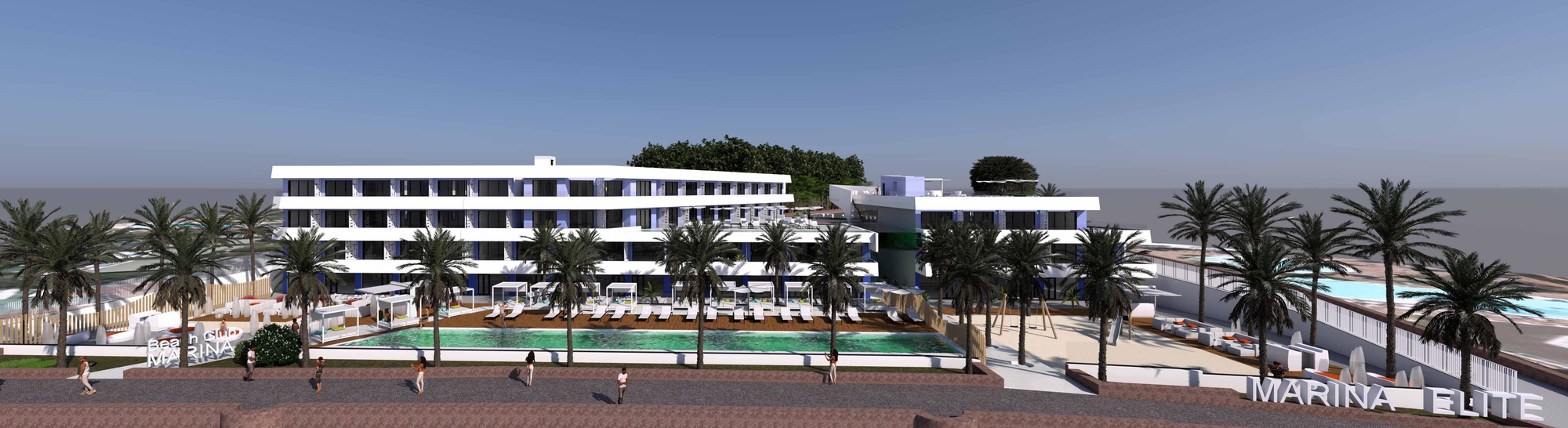 Recreación de los apartamentos de lujo en San Agustín.