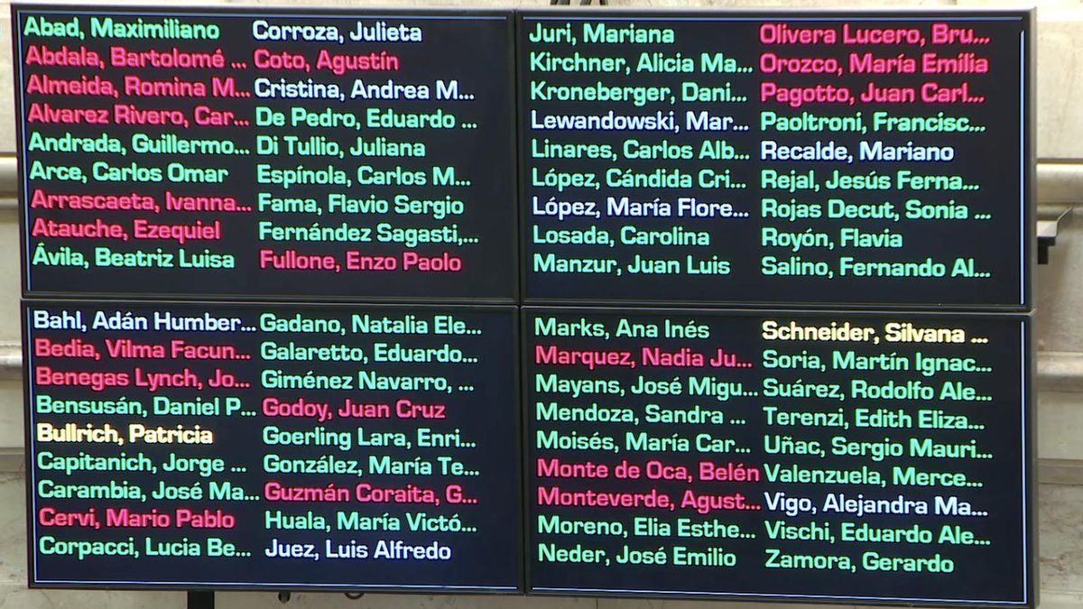 Los senadores que votaron por la jueza Michelli.