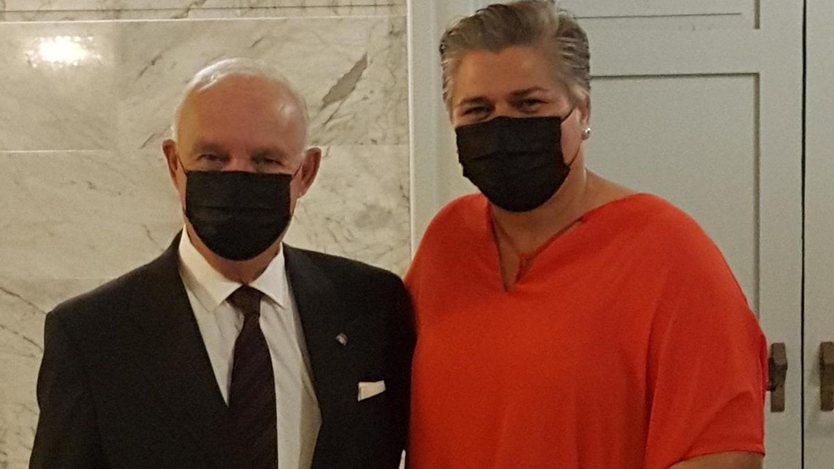 Noelia García con Fernando Fernández.