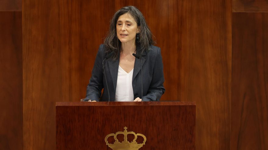 La diputada de Más Madrid, Marta Lozano Sabroso, durante el debate de los Presupuestos de 2026.