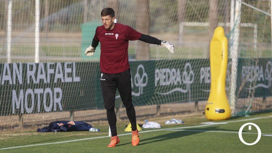 Carlos Marín en un entrenamiento en la Ciudad Deportiva