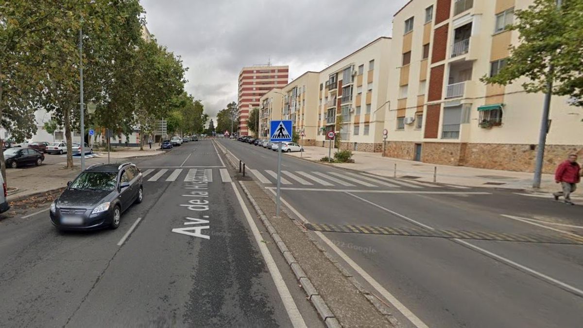 Avenida de la Hispanidad de Cáceres, donde ocurrió el atropello mortal