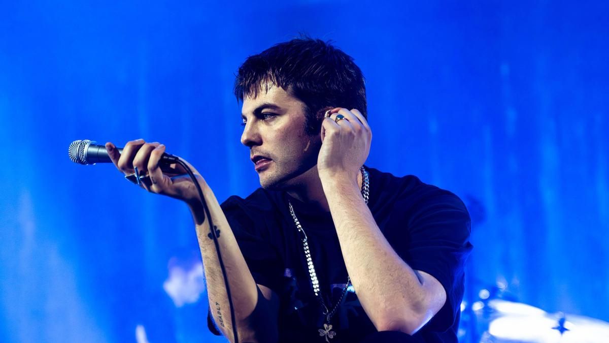 Grian Chatten, cantante de Fontaines D.C., el 22 de octubre en el concierto en el Movistar Arena