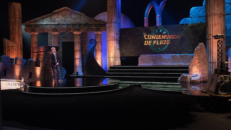 El plató de 'El condensador de fluzo'