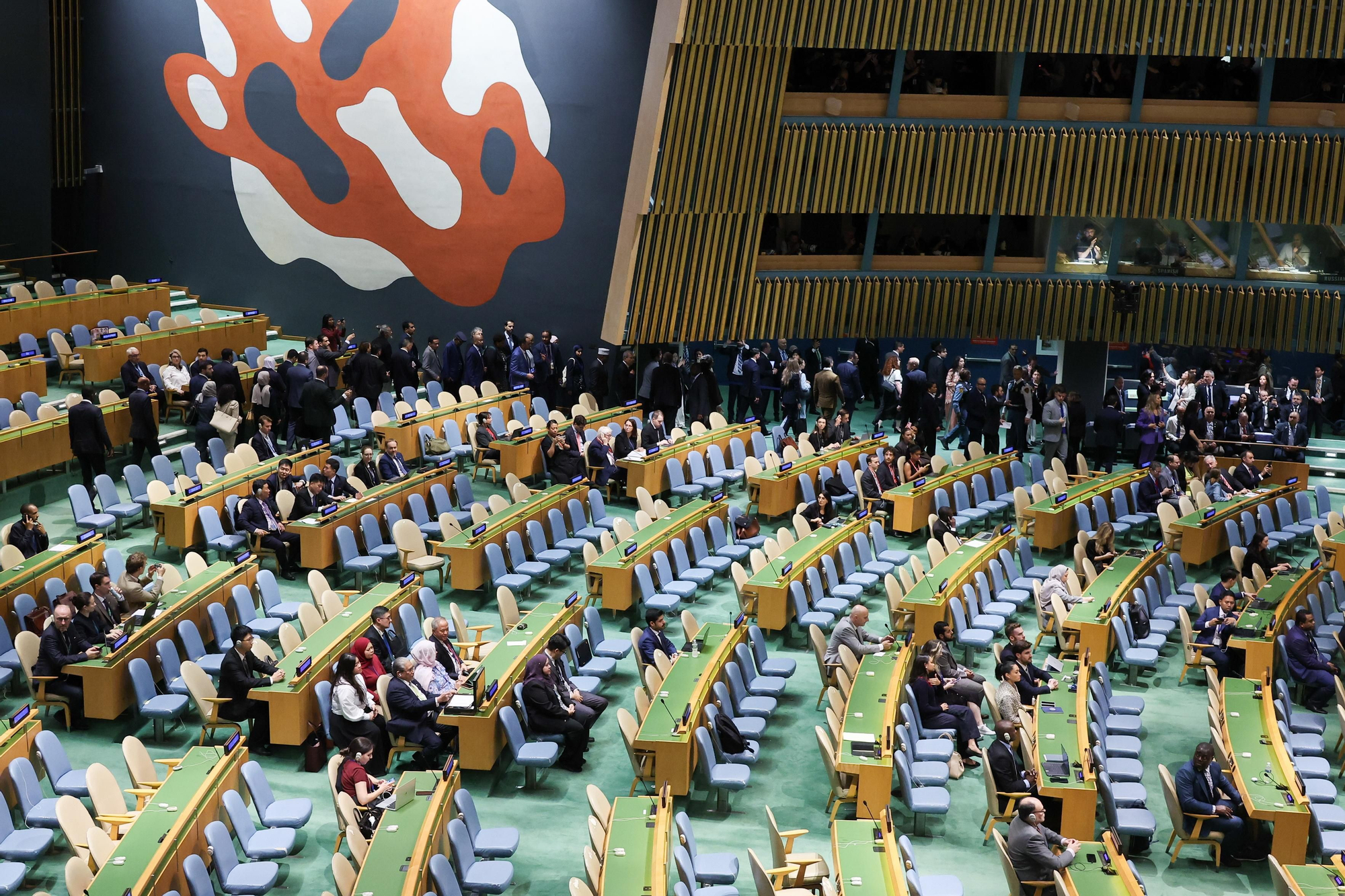 El plenario de la Asamblea General de la ONU se quedó casi vacío cuando empezó el discurso de Netanyahu en septiembre de 2025.