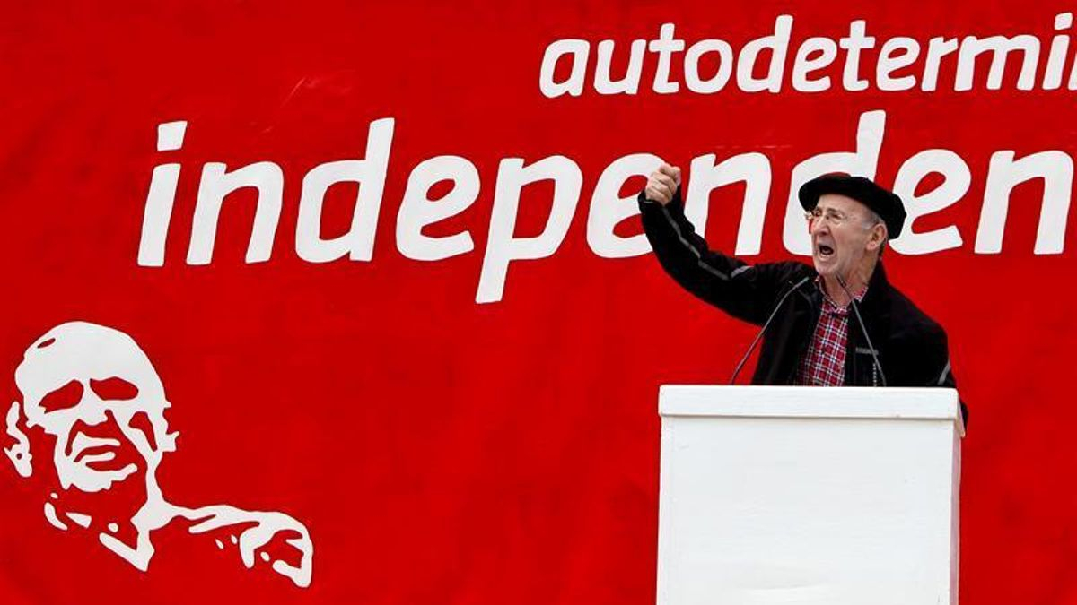El ex dirigente de la izquierda abertzale Tasio Erkizia, en un acto.