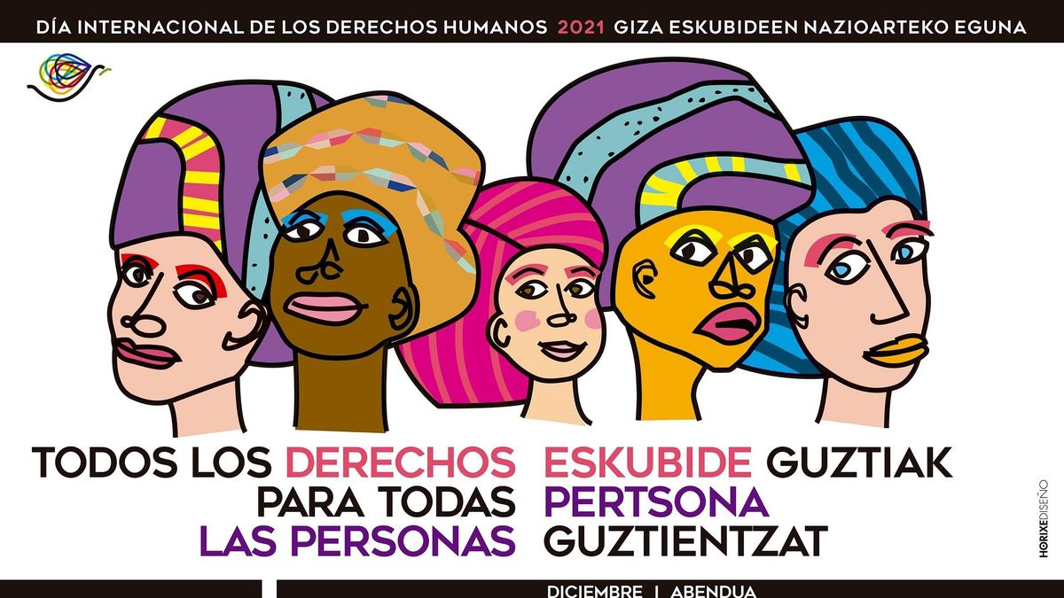 Cartel con las actividades organizadas por el Día Internacional de los Derechos Humanos
