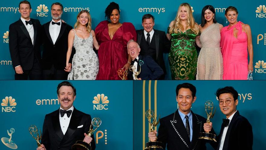 Los Emmy 2022 ratifican a 'Succession' y 'Ted Lasso', y reconocen a 'El juego del calamar' en la noche de 'The White Lotus'