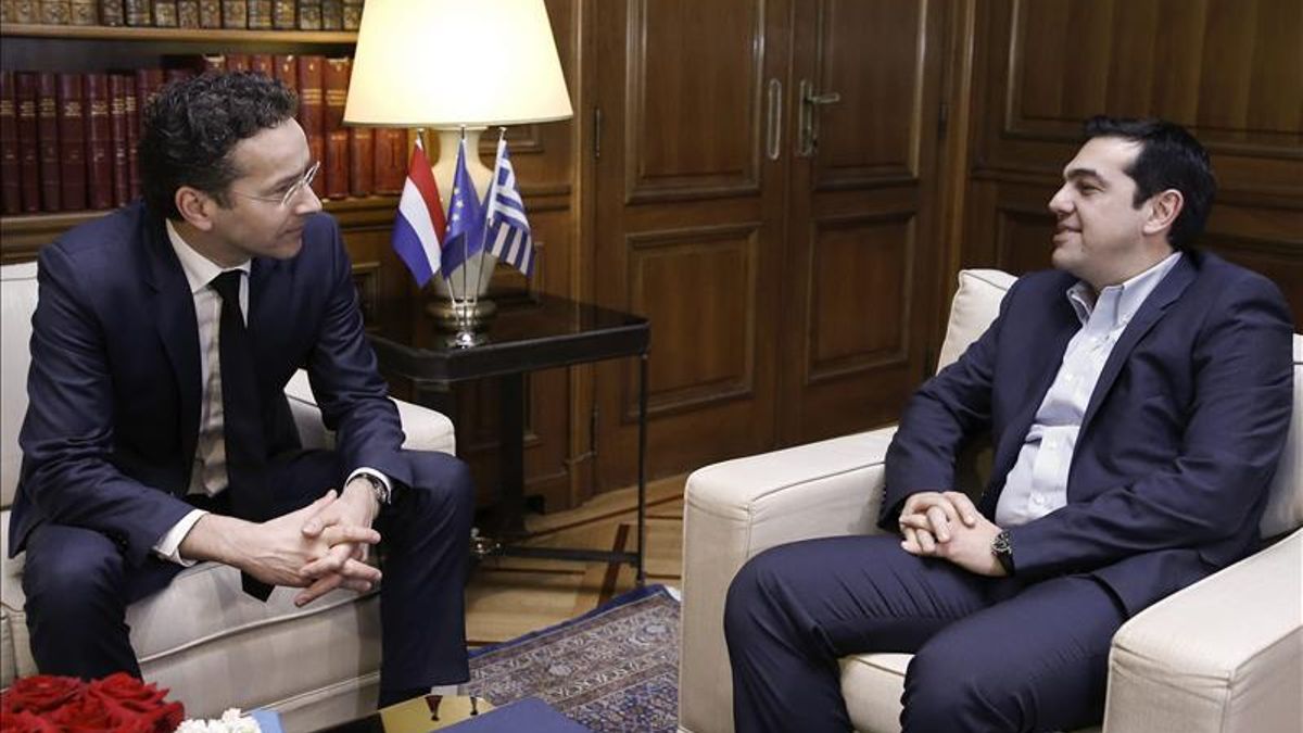 Tsipras y Dijsselbloem. EFE