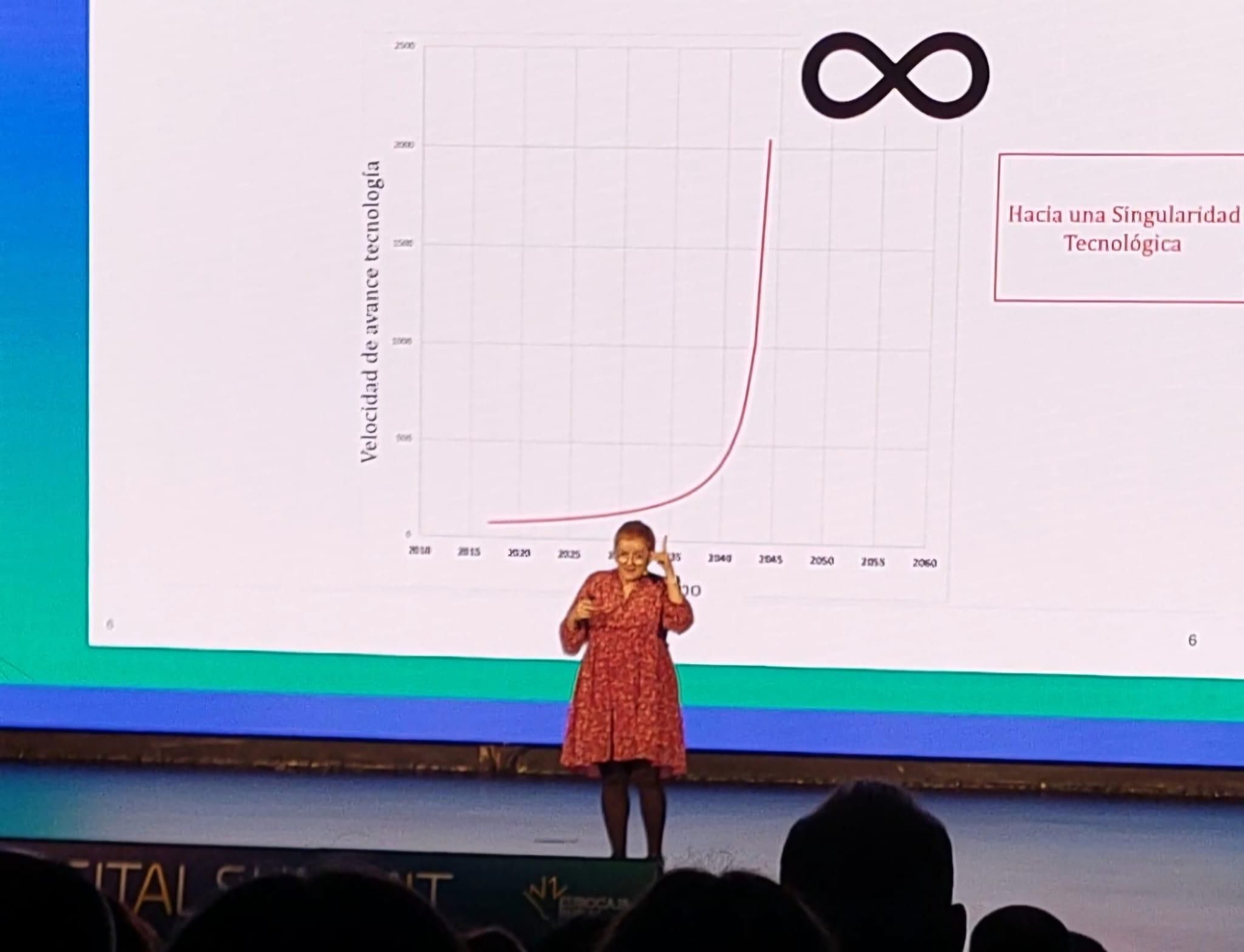 Macarena Estévez, durante su intervención en el Digital Summit