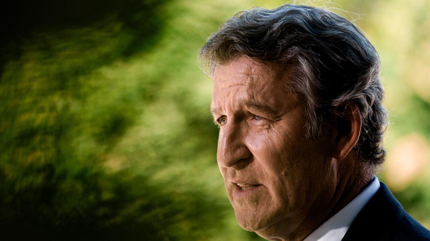 El presidente del Partido Popular, Alberto Núñez Feijóo, durante una rueda de prensa, posterior a la reunión del Comité de Dirección del PP, en el Hotel NH Collection Palacio de Aranjuez, a 1 de septiembre de 2025, en Aranjuez, Madrid (España). Durante la