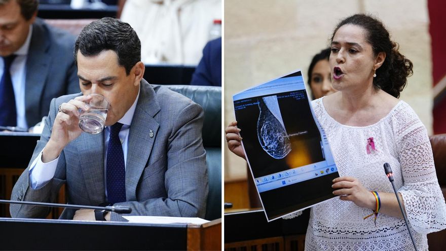 "La teta de Anabel" antes de la Oreja de Van Gogh: una mamografía en el Parlamento andaluz rompe el escudo de Moreno para la crisis de los cribados