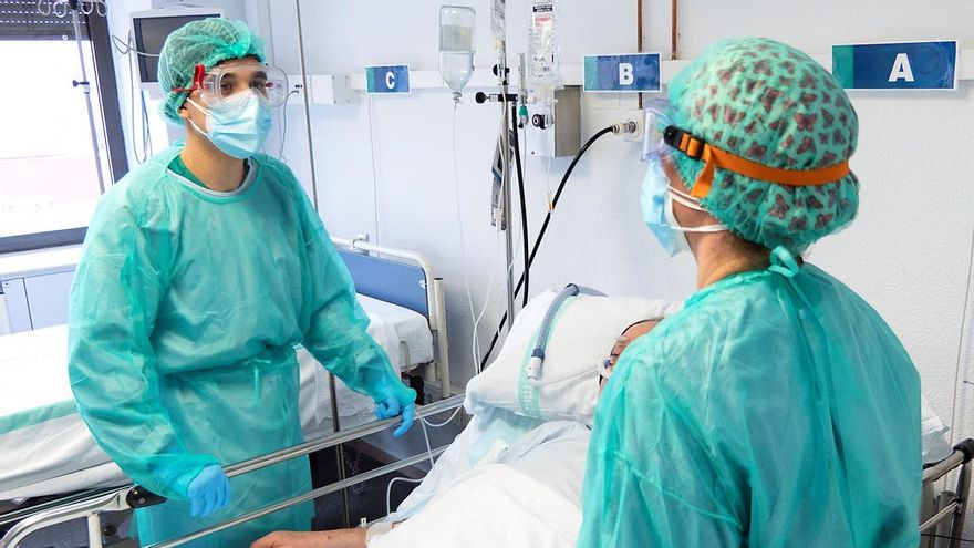 Una persona hospitalizada con COVID-19