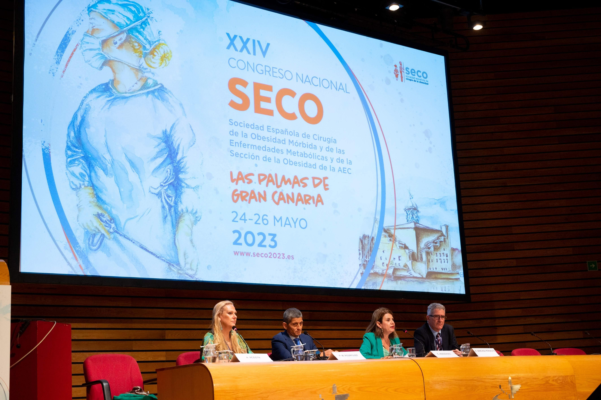 La directora del SCS, Elizabeth Hernández, durante su intervención en el XXIV Congreso Nacional de la Sociedad Española de Cirugía de la Obesidad (SECO)