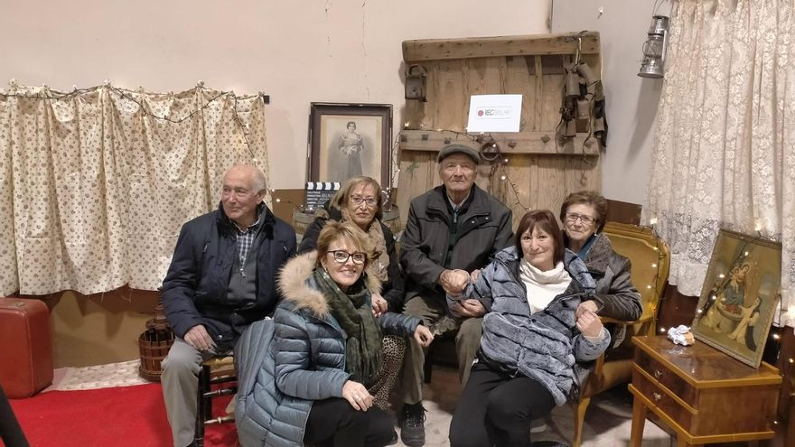 Algunos de los vecinos del pueblo que han participado en esta primera fase del documental