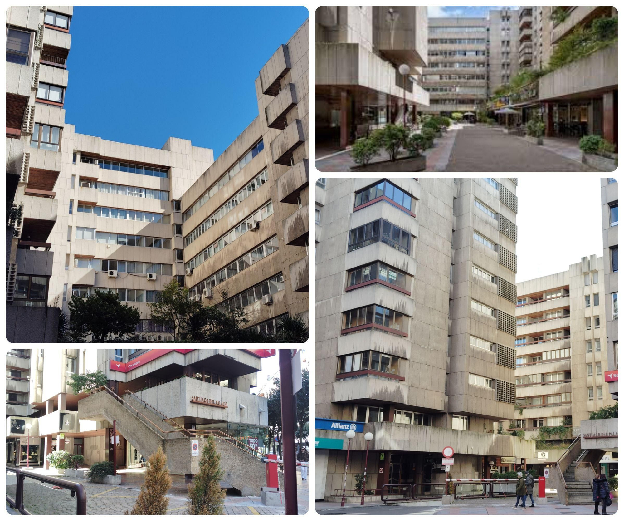 Entrada e interior del patio del Complejo Santo Domingo de León.