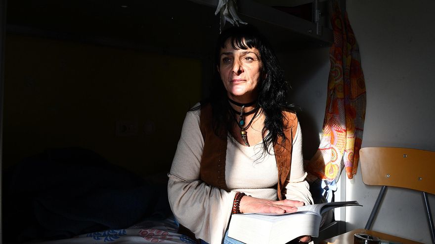 Paola de Santis, de 52 años, usuaria del primer albergue para personas sin hogar con adicciones