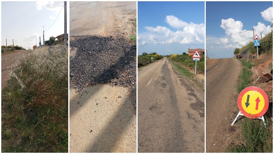 Protesta ante la Diputación para que arregle las peligrosas carreteras de Chozas, un proyecto paralizado