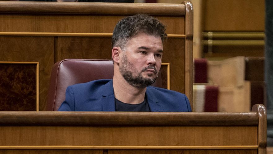 El portavoz de ERC en el Congreso, Gabriel Rufián.
