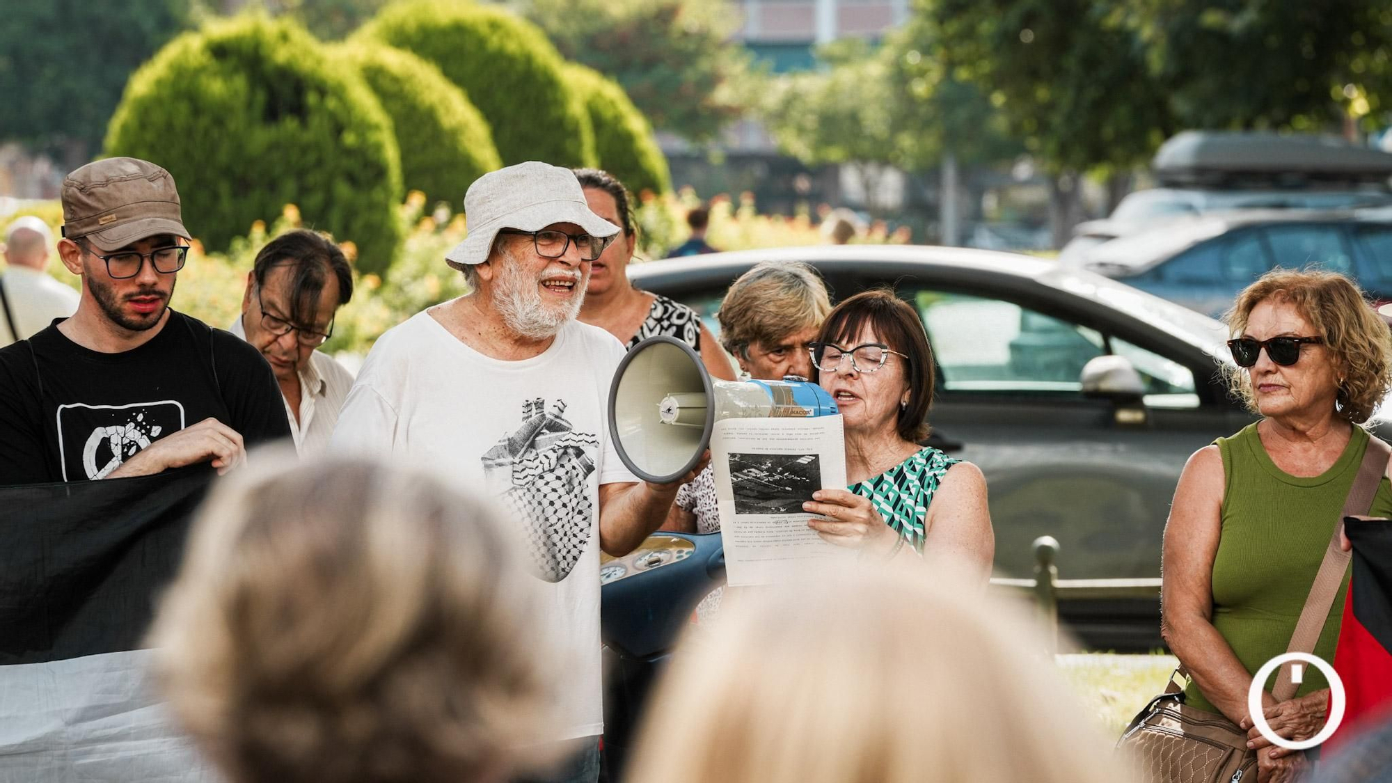 Concentración contra el genocidio en Palestina