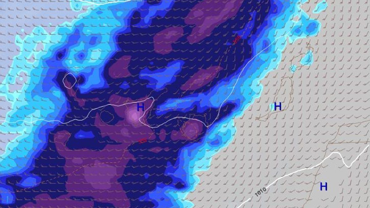 Canarias empieza el año con un aluvión de avisos amarillos por la borrasca Francis