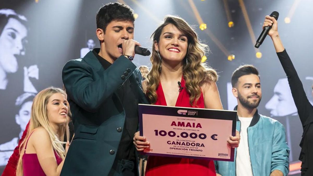 Amaia Romero y el cheque de 'OT 2017'