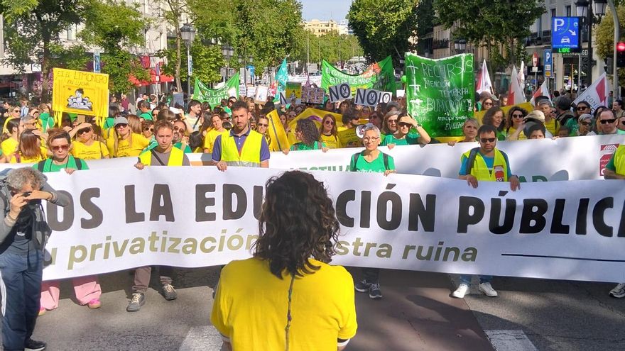 Manifestación por la educación pública en Madrid