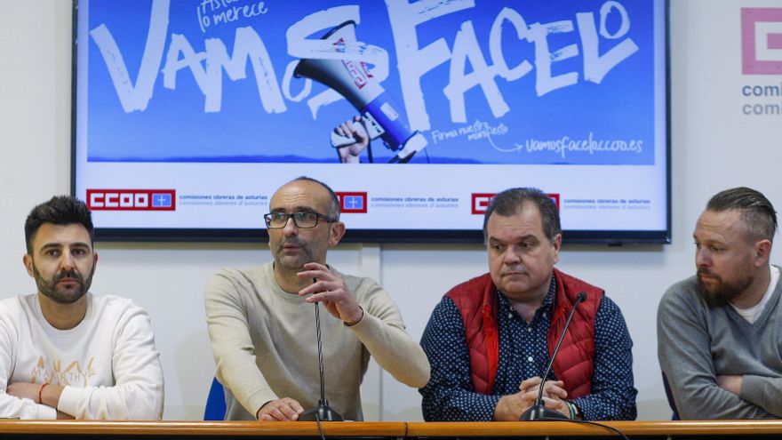 CCOO y UGT proponen crear un "frente común" por el empleo en Hunosa