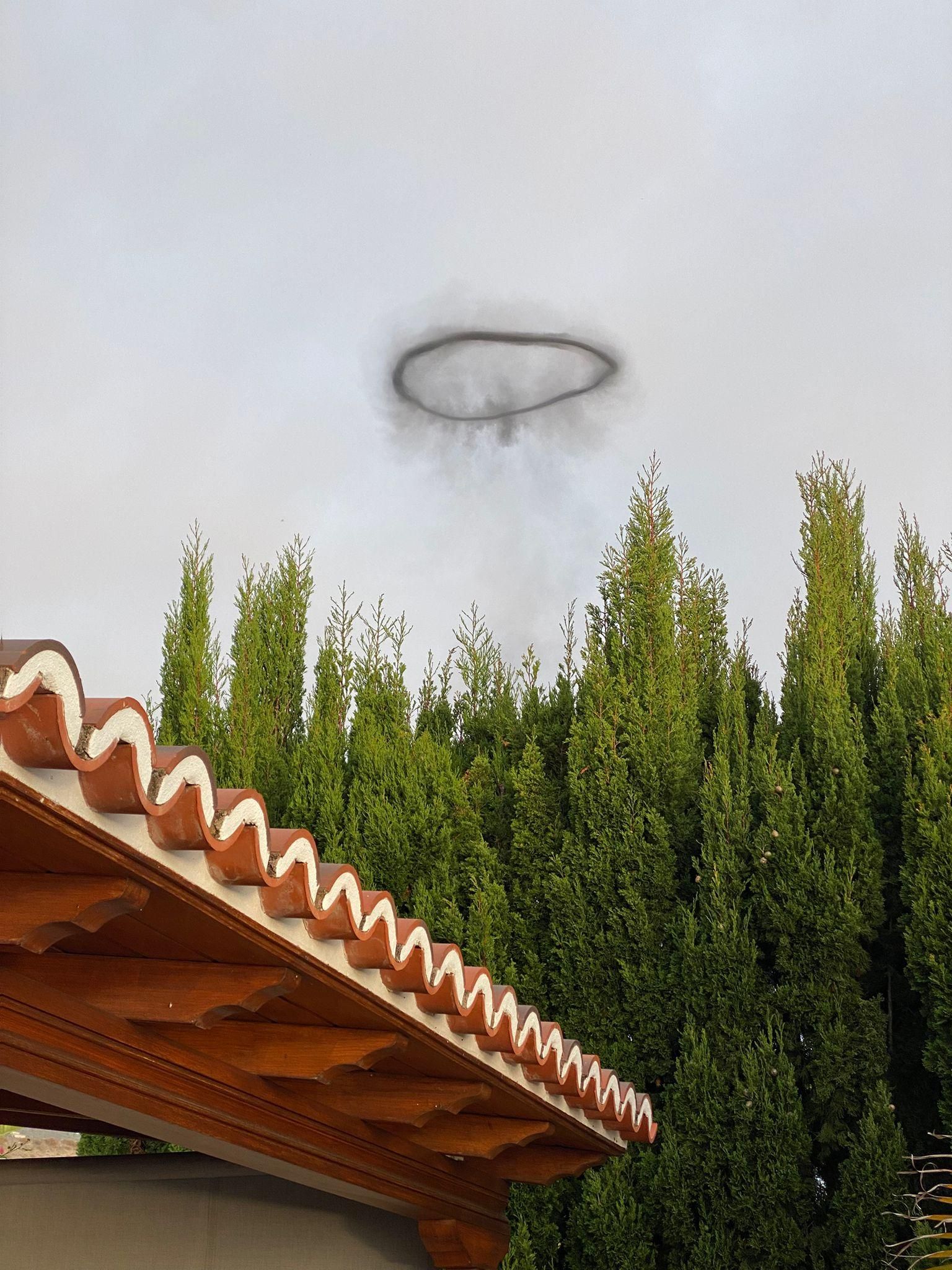 El anillo avistado este lunes en la costa de Tijarafe. SANDRA W.