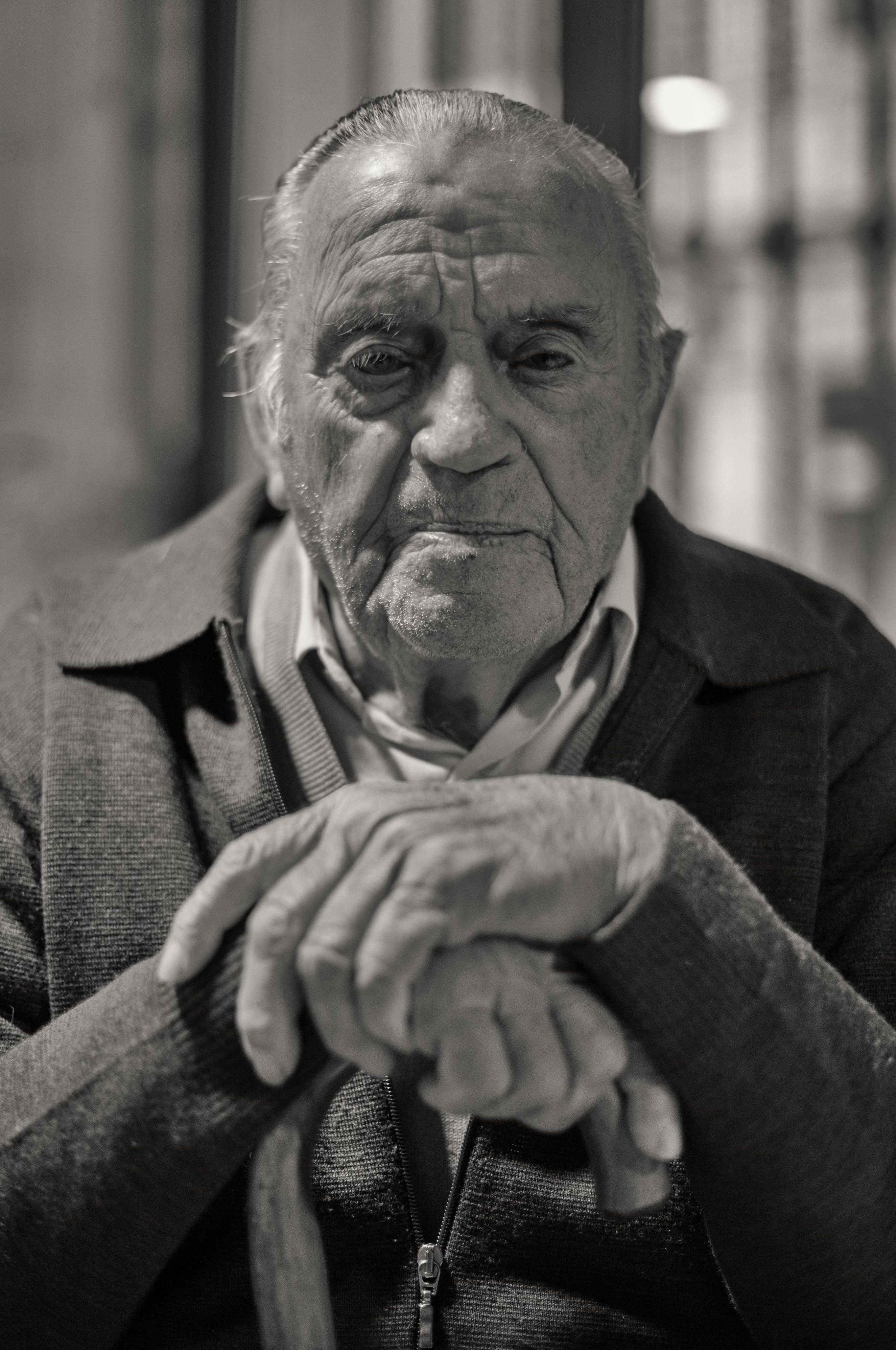 Chencho a día de hoy, el niño que en 1953 quería una bicicleta en la escena de la petición de regalos