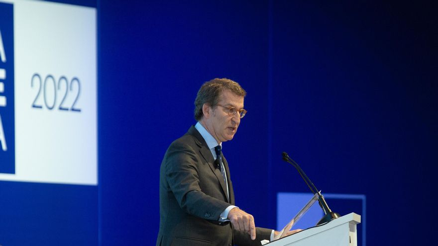 El presidente del PP, Alberto Núñez Feijóo.