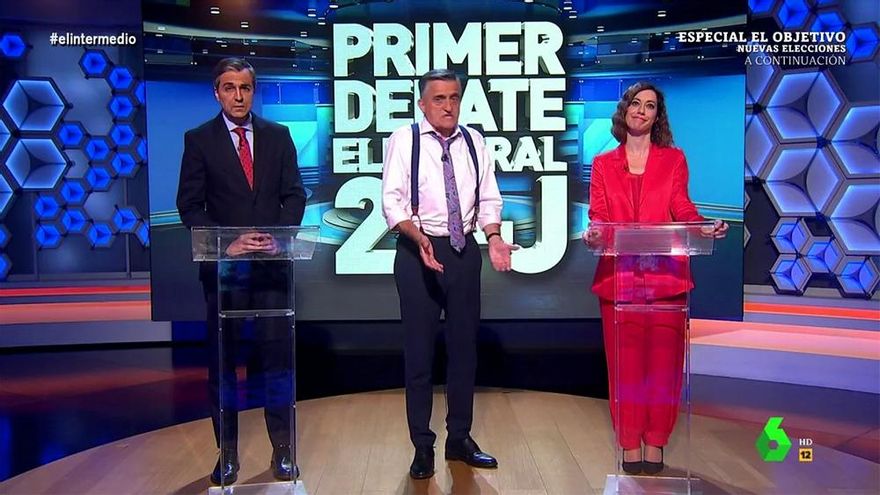 'El Intermedio' celebró el primer debate del 23J con sus Sánchez y Ayuso: "Feijóo no lo sabe, pero forma parte del pasado"
