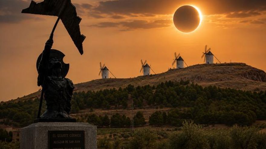 El próximo eclipse en el Quijote Cósmico de Alcázar de San Juan