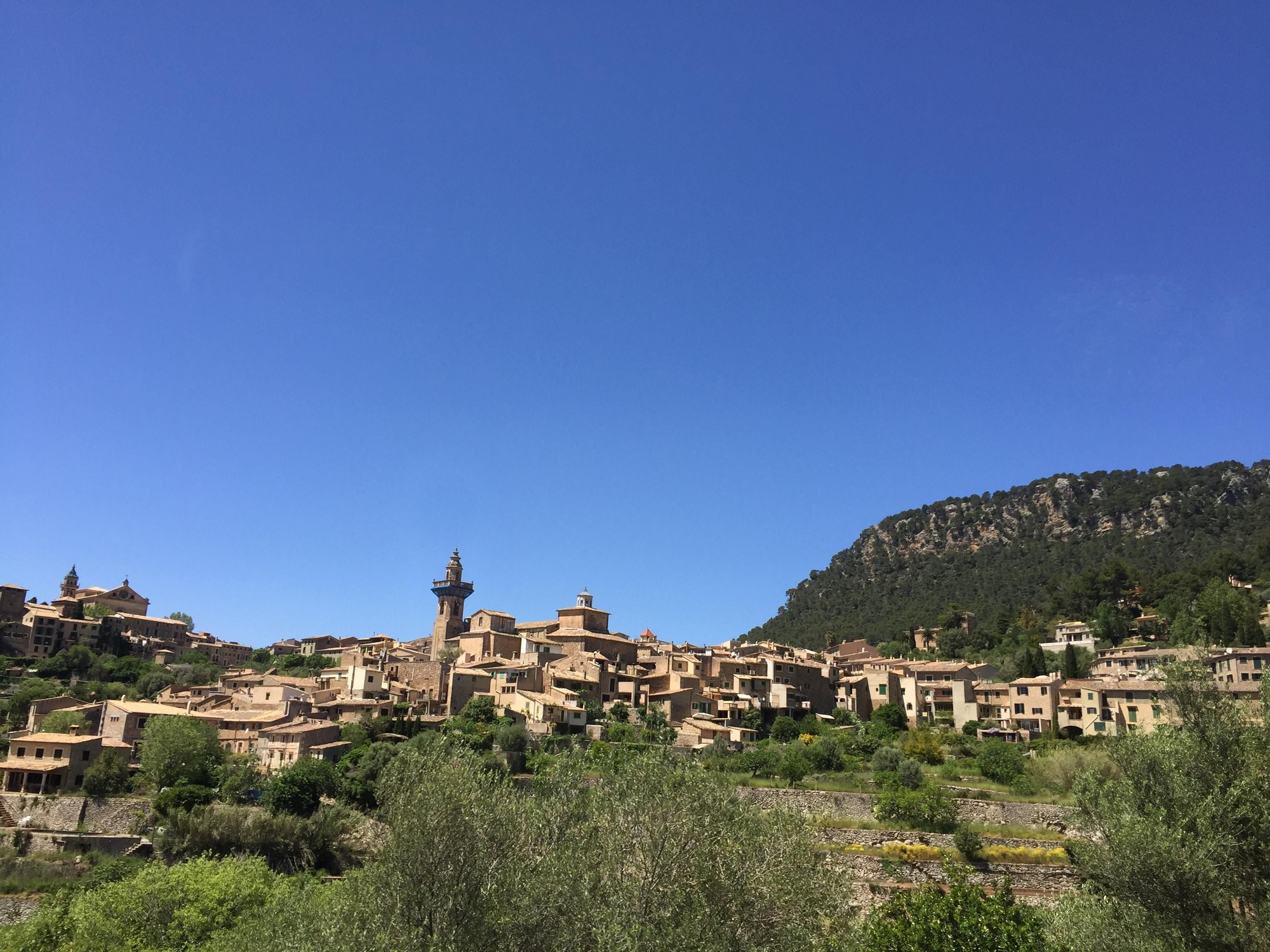 Vista del pueblo de Valdemossa, donde Frederic Chopin pasó un invierno en Mallorca con su amante George Sand.