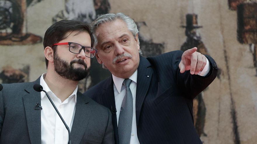 Gabriel Boric, en Casa Rosada, en su primera visita de Estado: "Nos une una profunda hermandad"