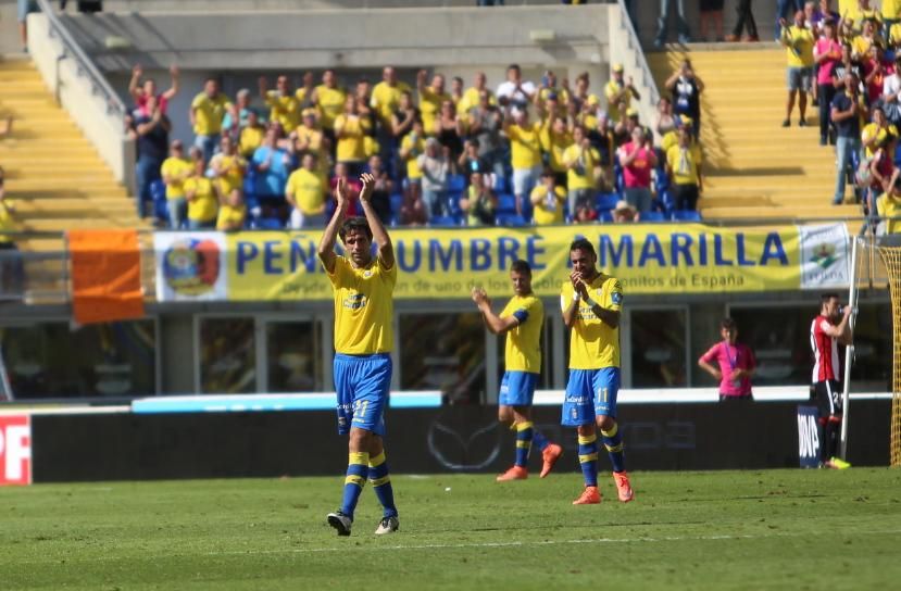 El último de partido de Juan Carlos Valerón en el Estadio de Gran Canaria. (Alejandro Ramos).