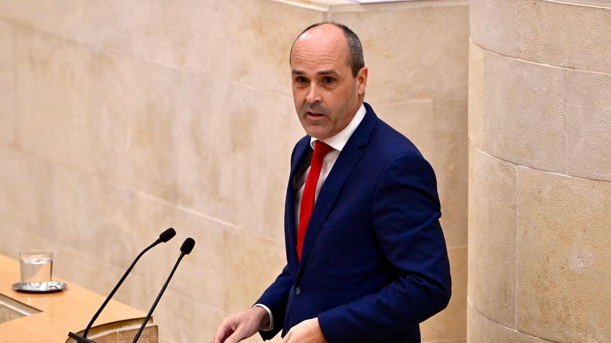 Juan José Alonso en el Parlamento.