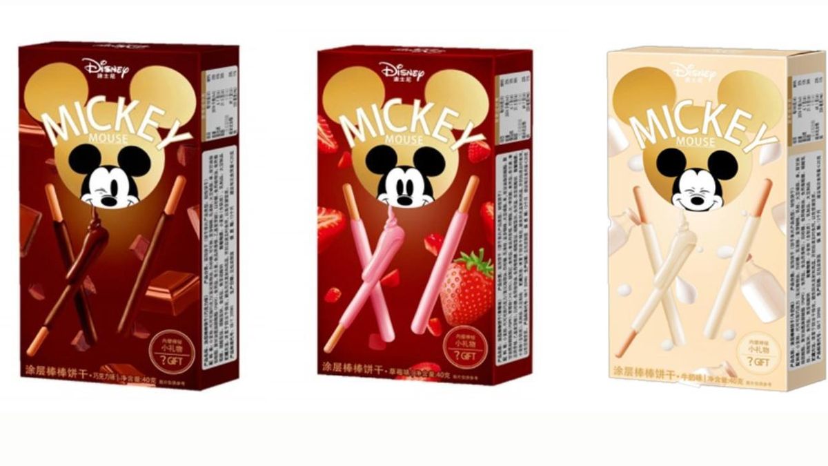 Palos de galleta sabores chocolate, fresa y leche.