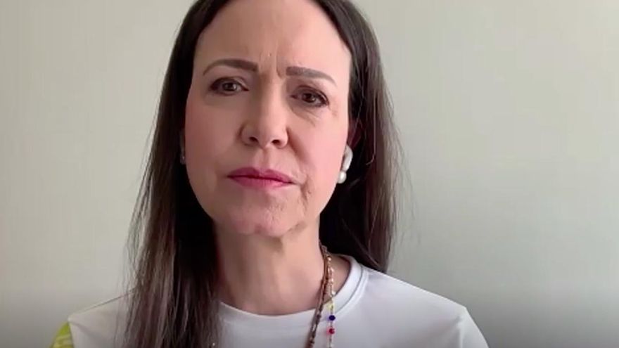 Habló María Corina Machado y denunció que fue detenida por "las fuerzas represivas"