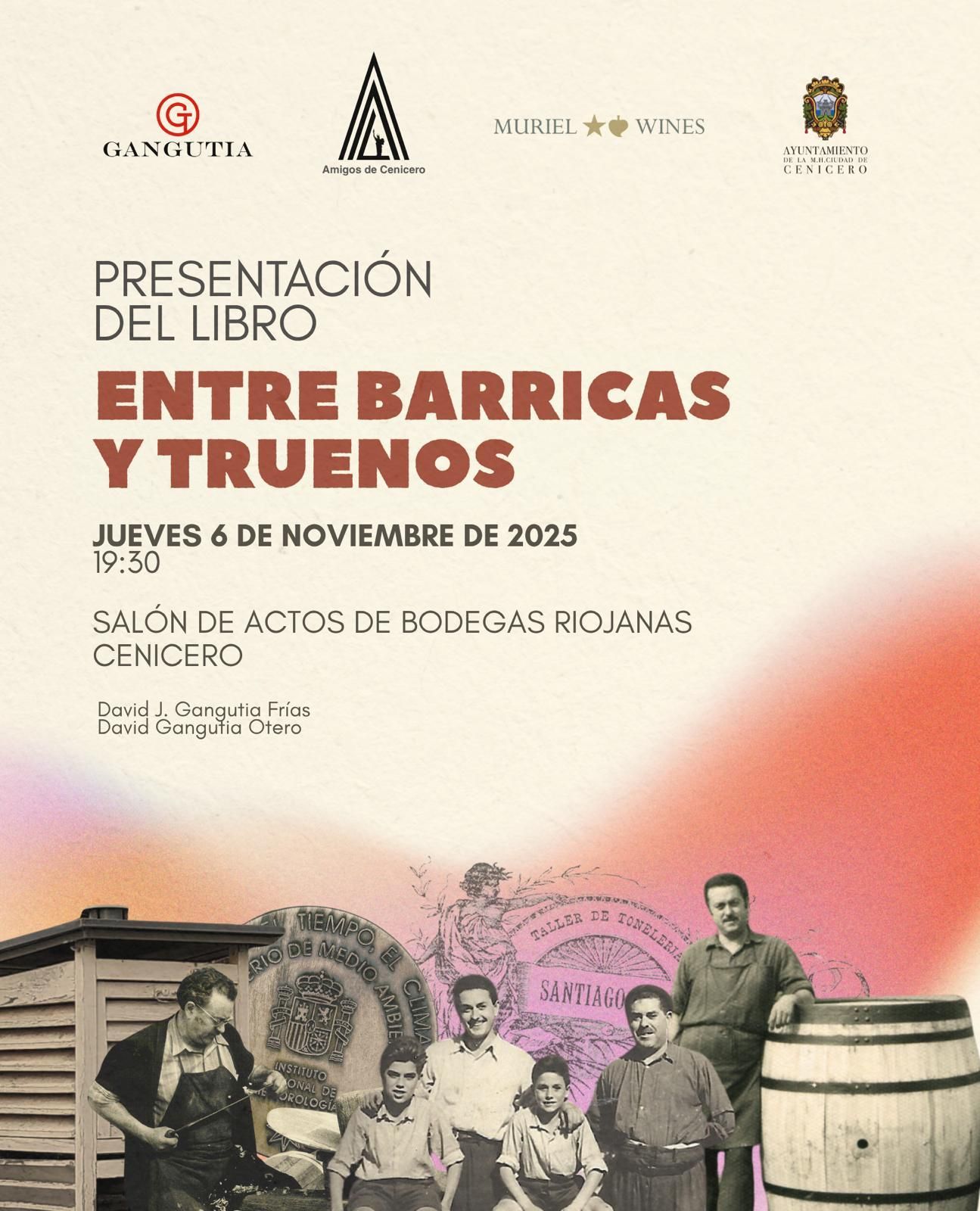 Presentación entre barricas y truenos