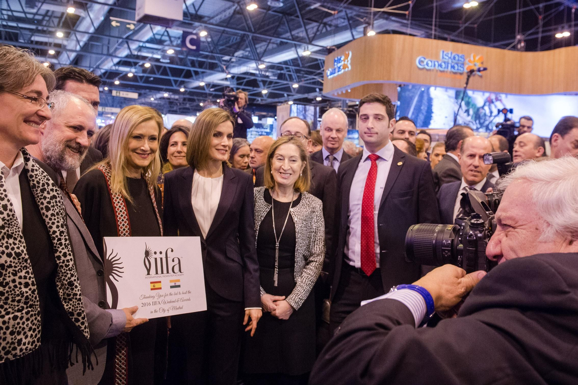 Inauguración del estand de Canarias en Fitur
