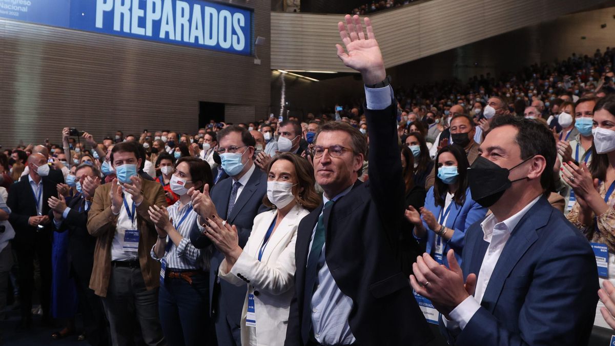 Imagen de archivo del congreso del PP por el que Feijóo fue elegido presidente del partido.