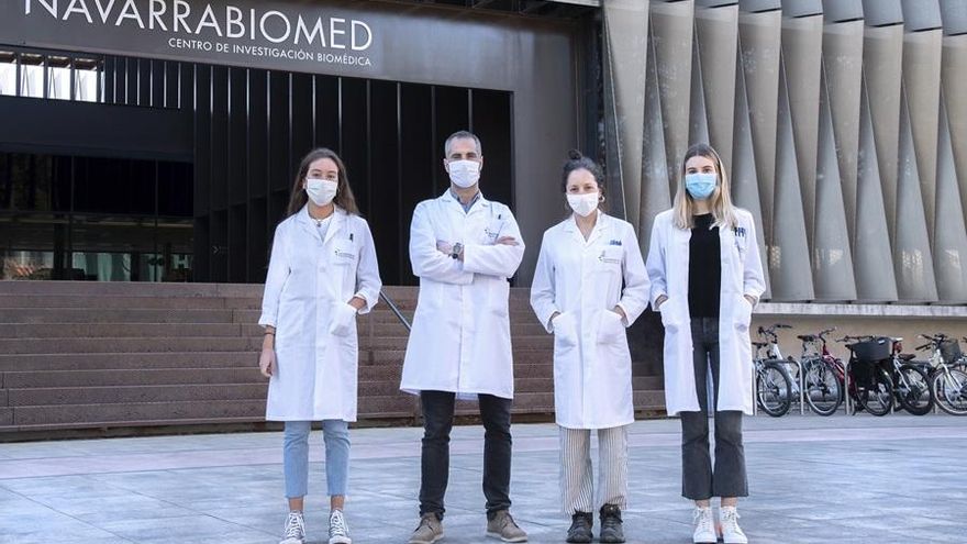 Equipo de la Unidad de Cristalografía de Proteínas de Navarrabiomed, participantes en este proyecto