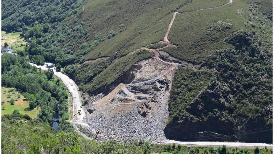 La carretera Ponferrada-Villablino reabre un carril provisional el miércoles 17 de julio