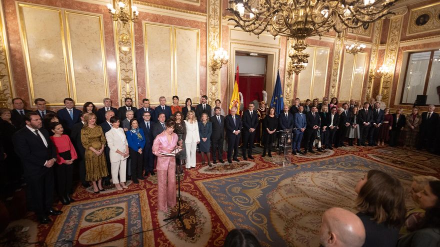 Imagen de archivo de los actos por el Día de la Constitución en 2023 en el Congreso de los Diputados
