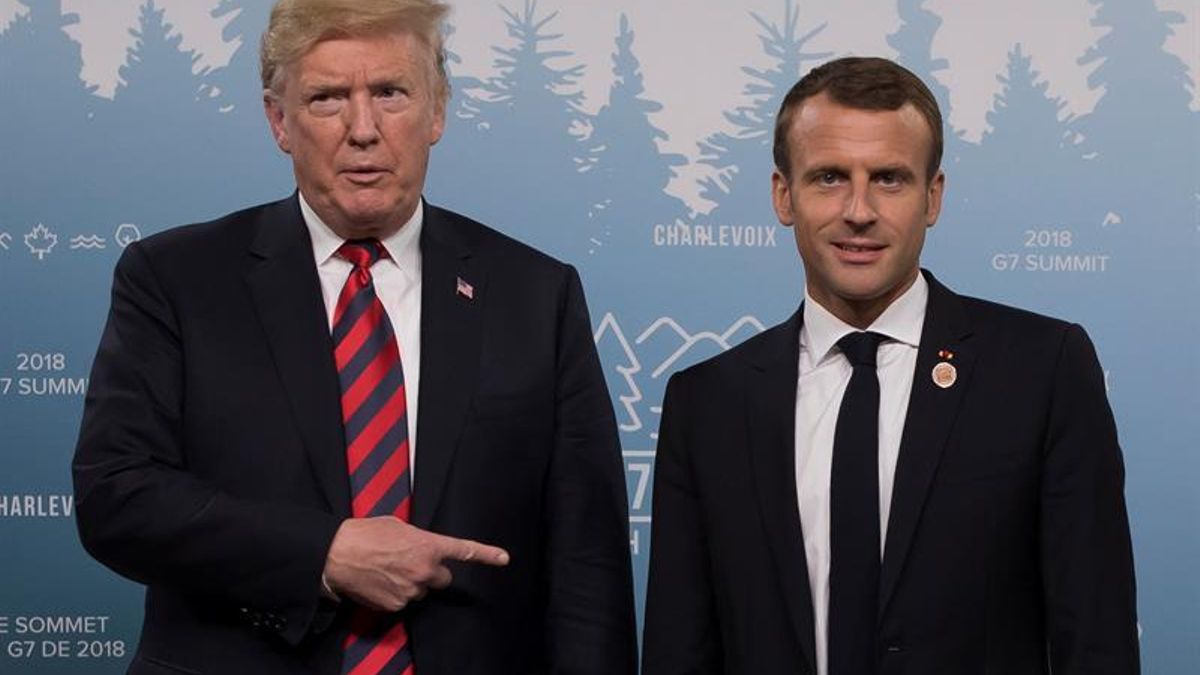 Trump amenaza a Francia con aranceles del 200% para el champán y publica un mensaje en el que Macron se ofrece a "construir grandes cosas juntos"