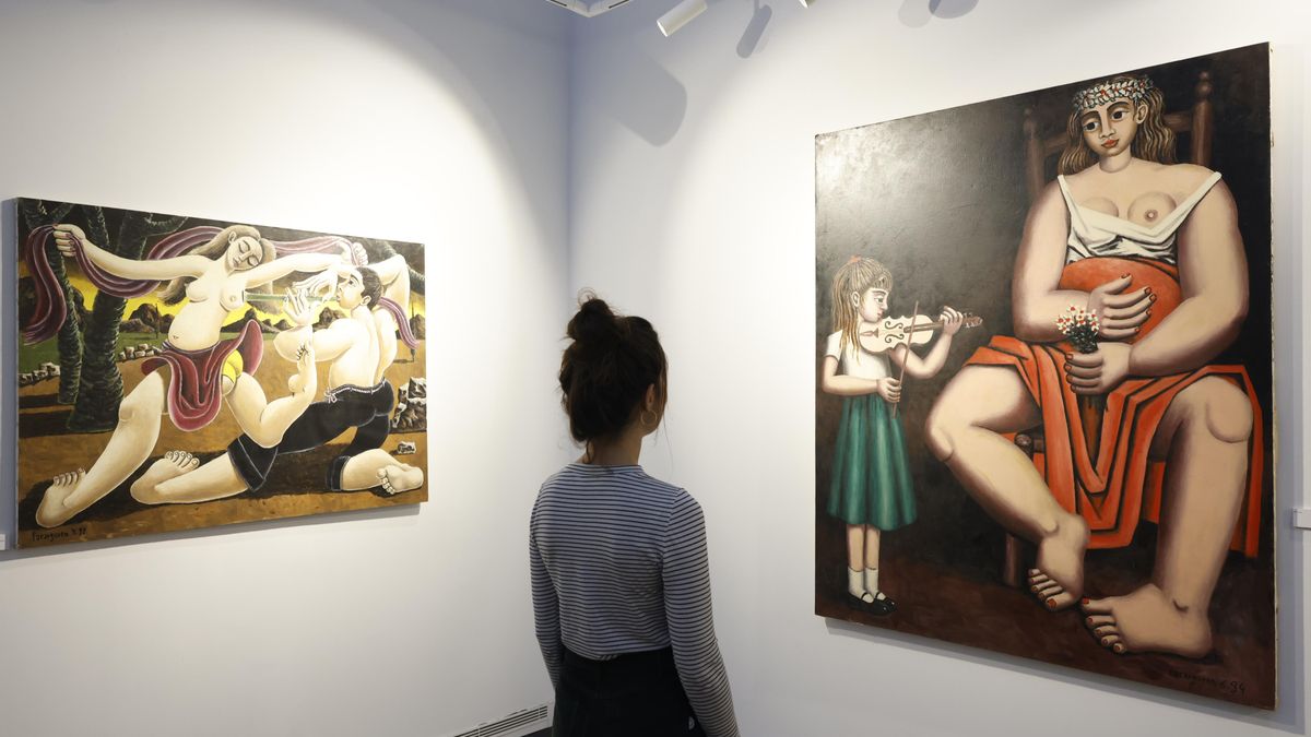 Exposición 'Vuelta' del pintor nacido en Bilbao Edouard Lazarguren